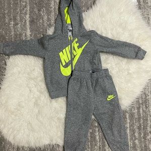 Nike sweatshirt & pants boy gray 24M